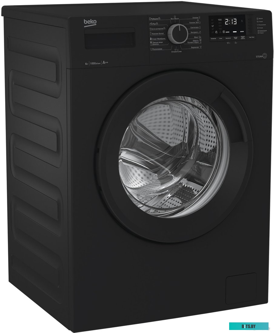 WSRE6512ZAA Стиральная машина Beko WSRE6512ZAA класс: A загр.фронтальная макс.:6кг антрацит