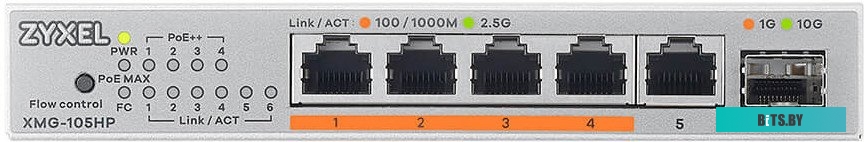 Коммутатор Zyxel XMG-105HP-EU0101F