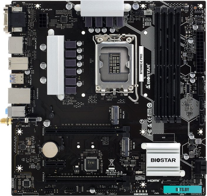 Материнская плата Biostar B760MZ-E PRO Ver. 6.0
