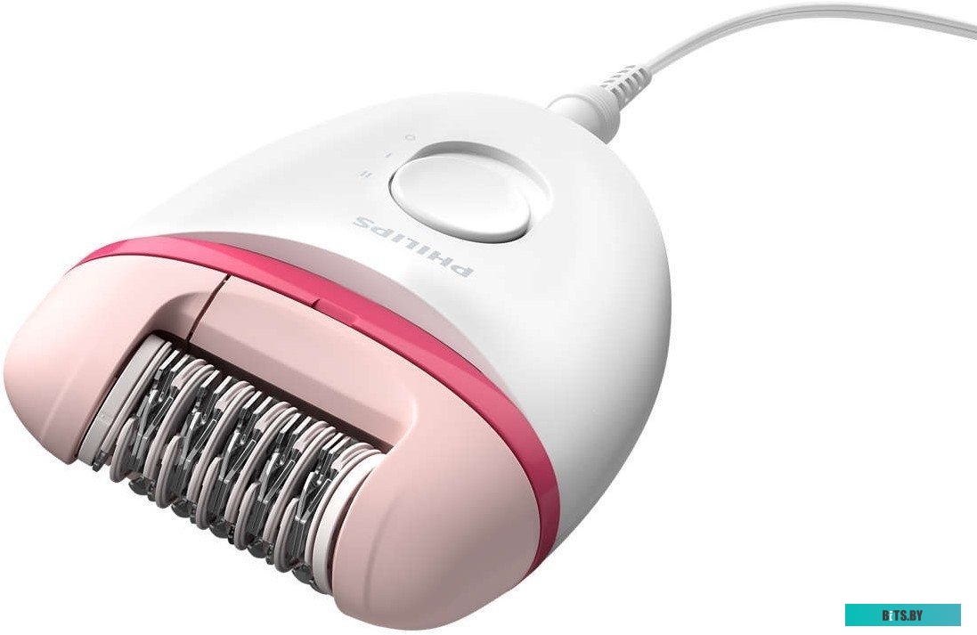 BRE235/00 Эпилятор Philips BRE235/00 скор.:2 насад.:1 от электр.сети белый/розовый