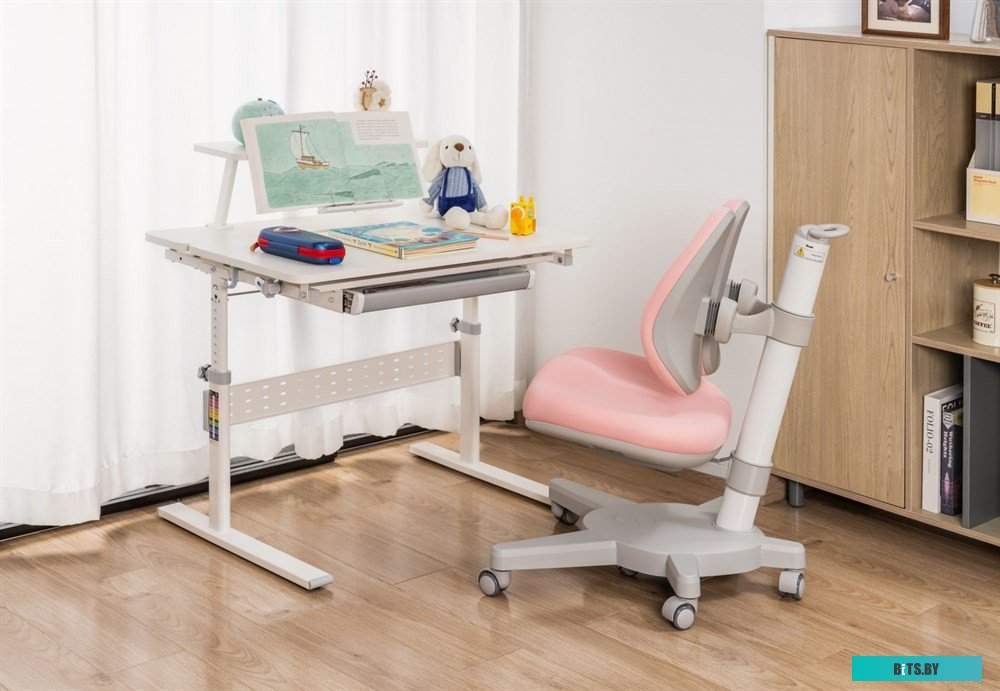 CS-CHR-3604PK Кресло детское Cactus CS-CHR-3604PK розовый крестов. пластик серый