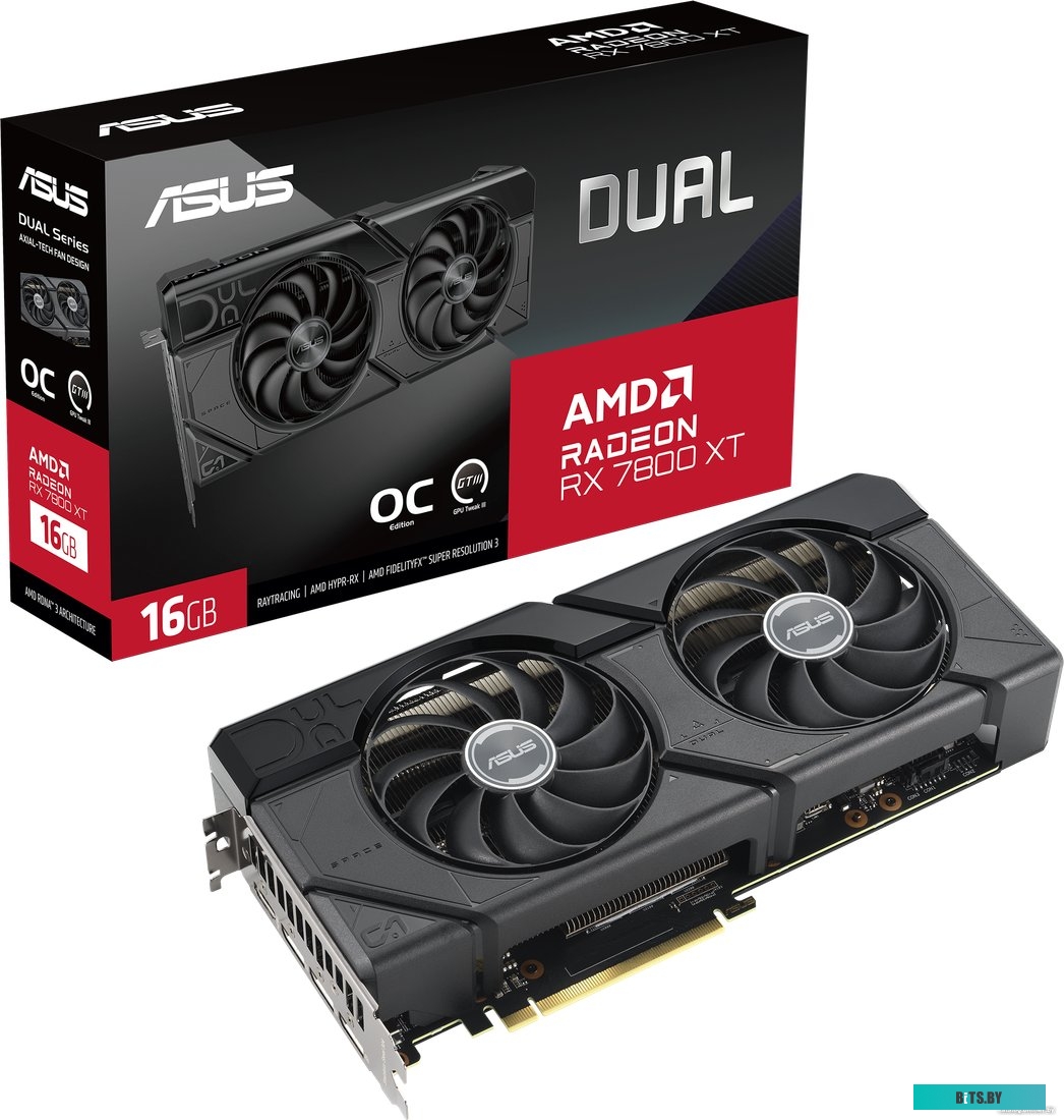 Видеокарта ASUS Dual Radeon RX 7800 XT OC Edition 90YV0JJ1-M0NA00