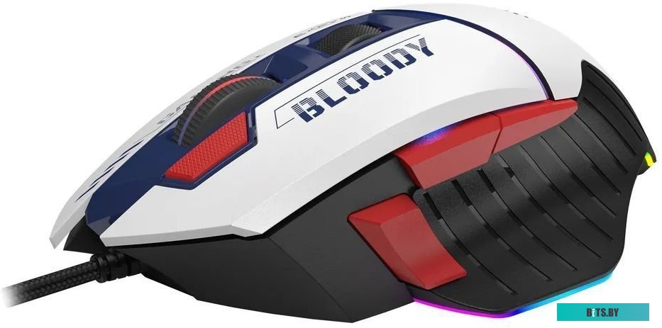 W95 MAX SPORTS NAVY Мышь A4Tech Bloody W95 Max Sports синий/белый оптическая (12000dpi) USB (10but)
