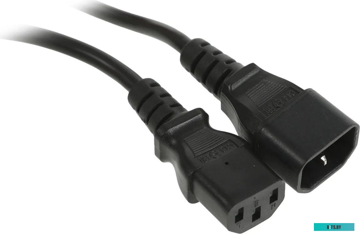 Шнур питания Hyperline PWC-IEC13-IEC14-3.0-BL, C13-C14, 3x1.0мм2, 3м, 230В 10А