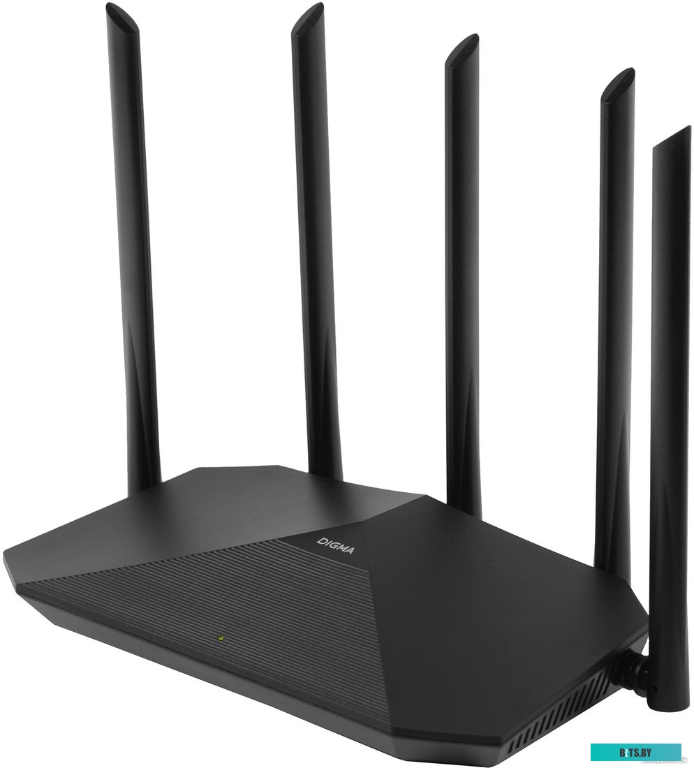 DWR-AX1501 Роутер беспроводной Digma DWR-AX1501 AX1500 10/100/1000BASE-TX черный (упак.:1шт)