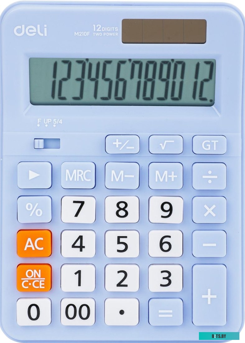 Калькулятор настольный Deli EM210FBLUE синий 12-разр.