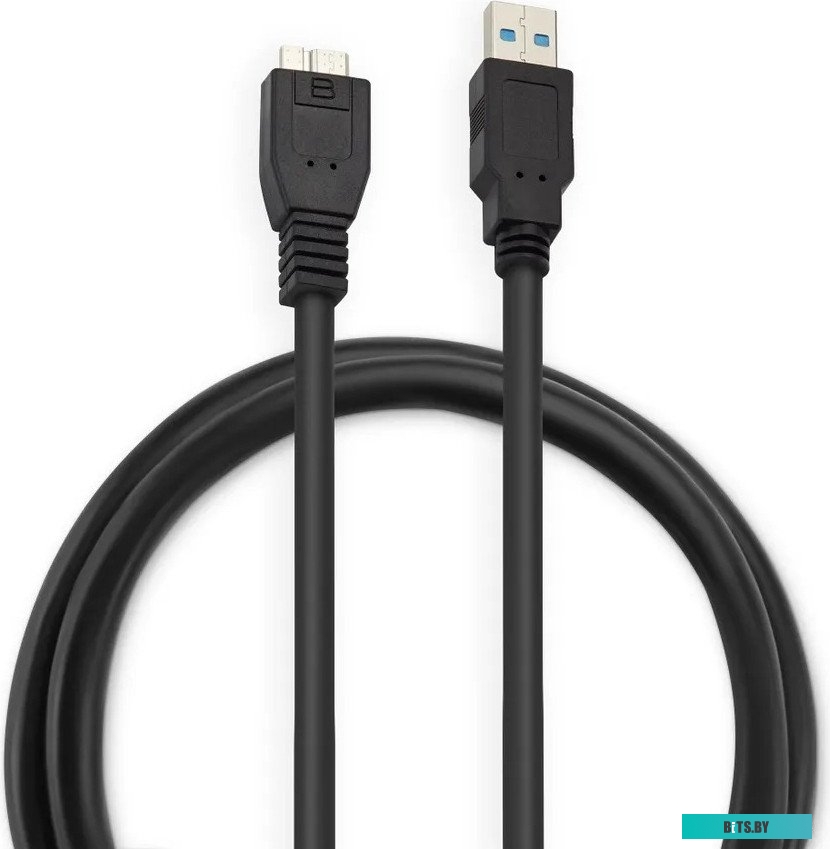 Кабель Buro MK30-AM-1.5, micro USB 3.0, 1.5м, черный