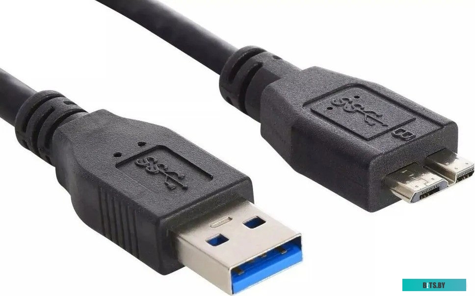 Кабель Buro MK30-AM-1.5, micro USB 3.0, 1.5м, черный