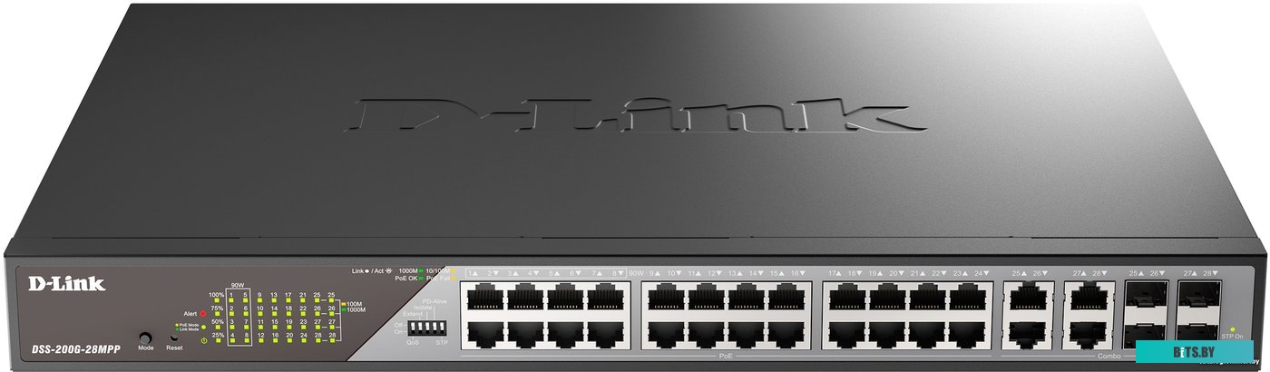 Коммутатор  D-Link DSS-200G-28MPP/A1A