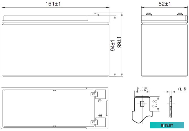 Аккумуляторная батарея Delta HR 12-24 W