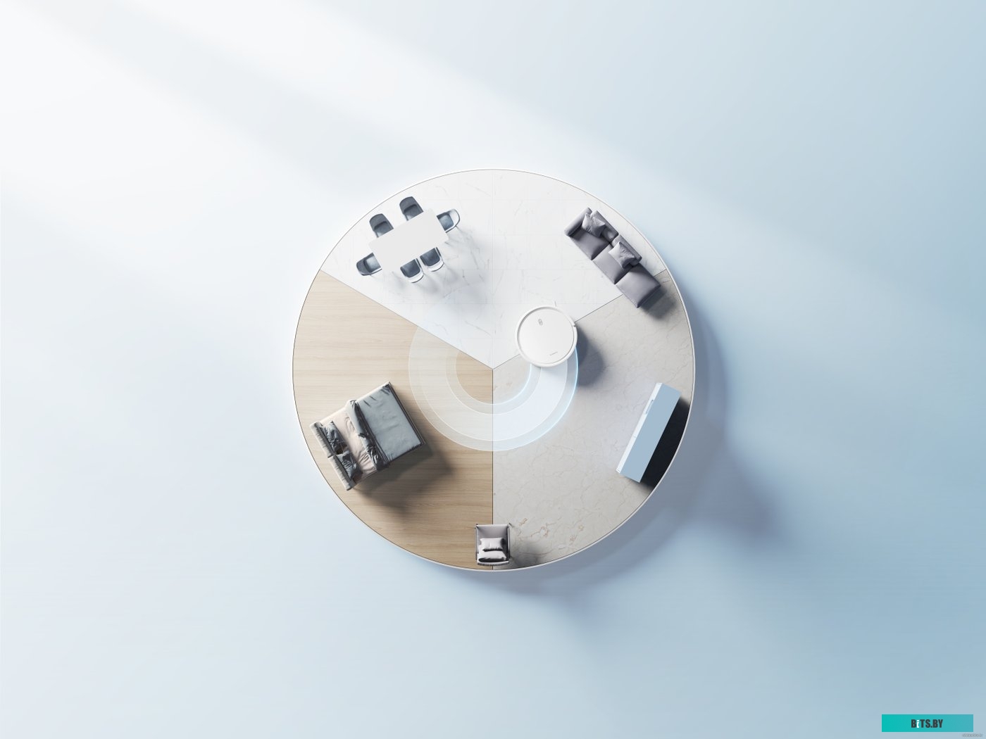 BHR6783EU Робот пылесос-моющий "Xiaomi" (BHR6783EU) Robot Vacuum E10 <White>