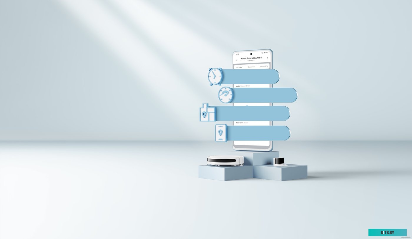 BHR6783EU Робот пылесос-моющий "Xiaomi" (BHR6783EU) Robot Vacuum E10 <White>