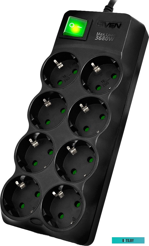 Сетевой фильтр SVEN SF-08E-16 (3 м)