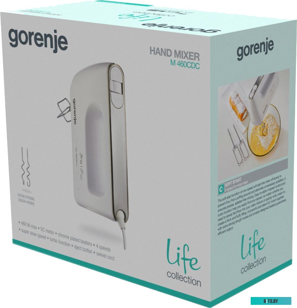M460CDC Миксер ручной Gorenje M460CDC 460Вт белый