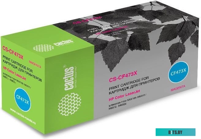 Картридж лазерный Cactus CS-CF473X CF473X пурпурный (23000стр.) для HP Color LJ Enterprise Flow M681dh/M681f/M682z