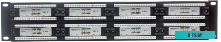 Патч-панель Hyperline PP3-19-48-8P8C-C6-110D 48xRJ45 кат.6 UTP