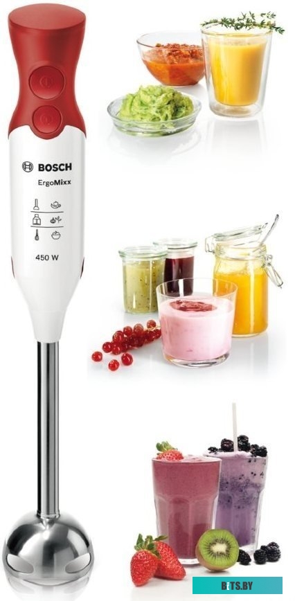MSM64110 Блендер погружной Bosch MSM64110 450Вт белый/красный