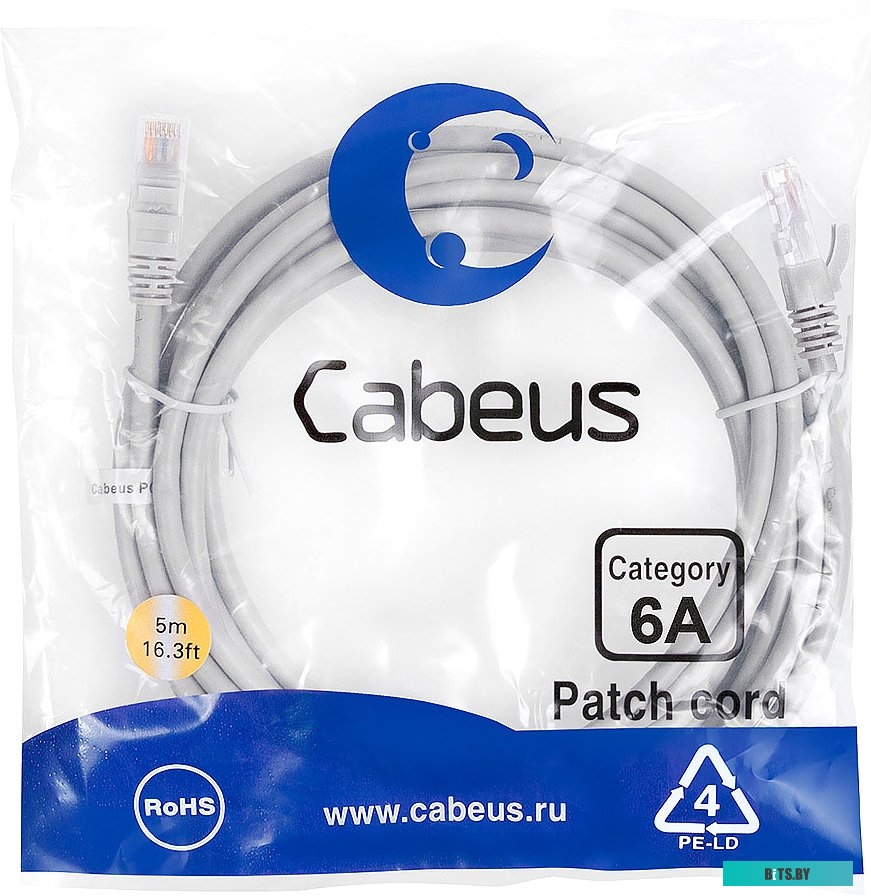 Патч-корд Cabeus PC-UTP-RJ45-Cat.5e-2m-LSZH