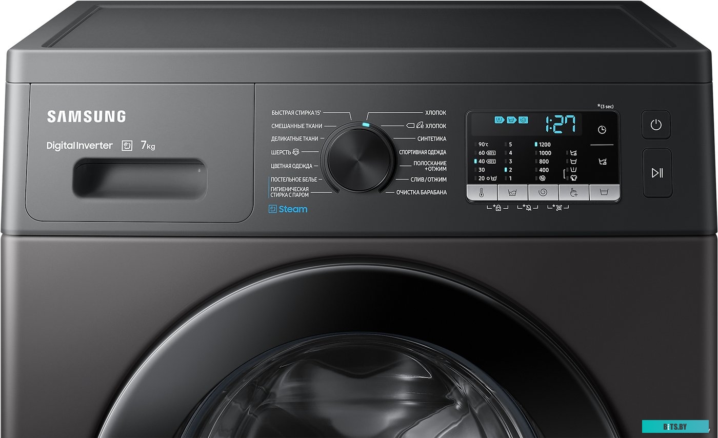 WW70AG5S20CXLP Стиральная машина Samsung WW70AG5S20CXLP класс: A загр.фронтальная макс.:7кг нержавеющая сталь