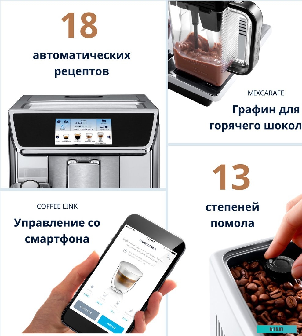 Кофемашина DeLonghi PrimaDonna Elite Experience ECAM 650.85.MS