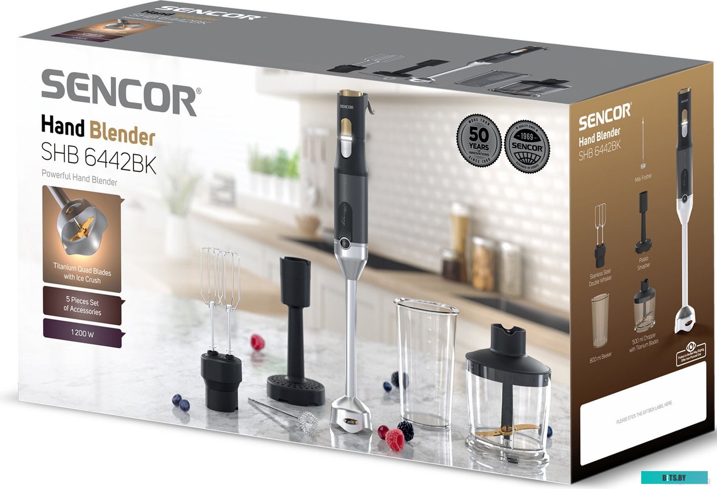 SHB 6442 BK Блендер погружной Sencor SHB 6442 BK