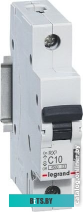 Автоматический выключатель Legrand RX3 4,5кА 10А 1П C 419662