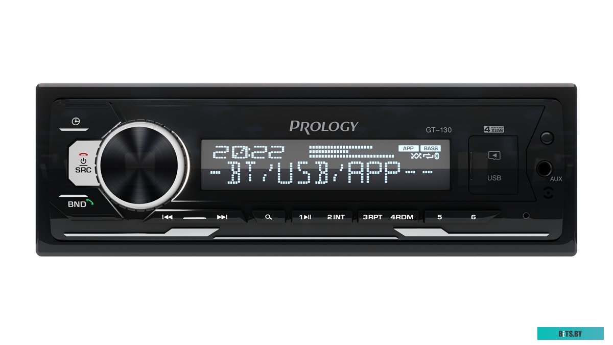 PRGT130 Автомагнитола Prology GT-130 1DIN 4x55Вт v4.2 ПДУ (PRGT130)