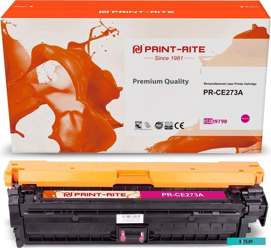 Картридж Print-Rite PR-CE273A пурпурный (13500стр.) для HP LJ Ent CP5525