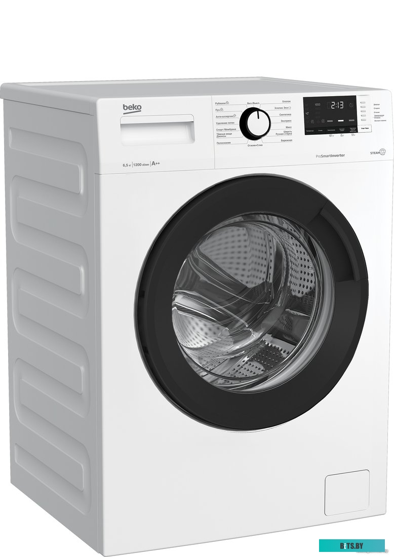 WSRE6H612ZAWI Стиральная машина Beko WSRE6H612ZAWI класс: A-10% загр.фронтальная макс.:6.5кг белый
