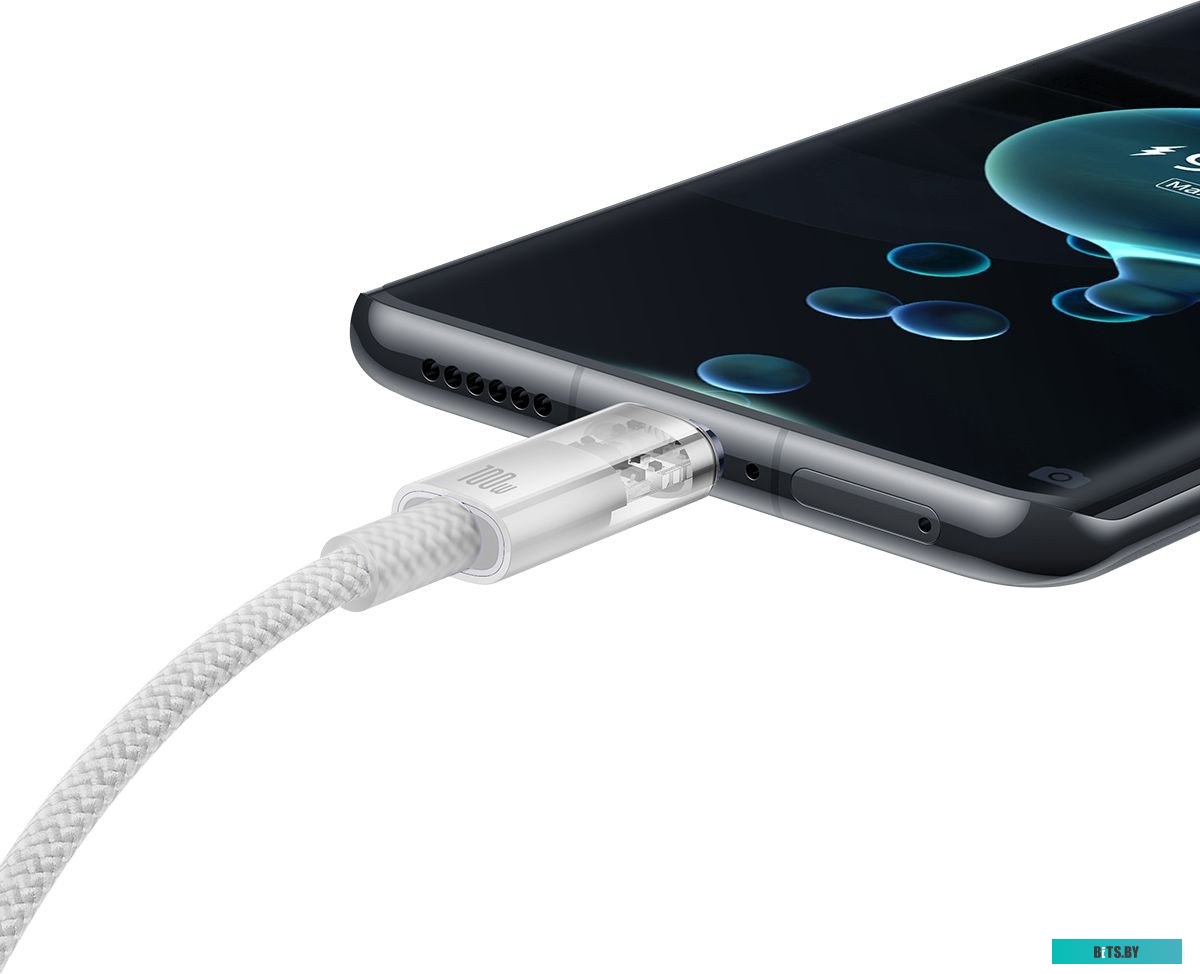 P10319703221-00 Baseus Explorer Series Fast Charging Cable Auto Power-Off For Overheating 100W USB