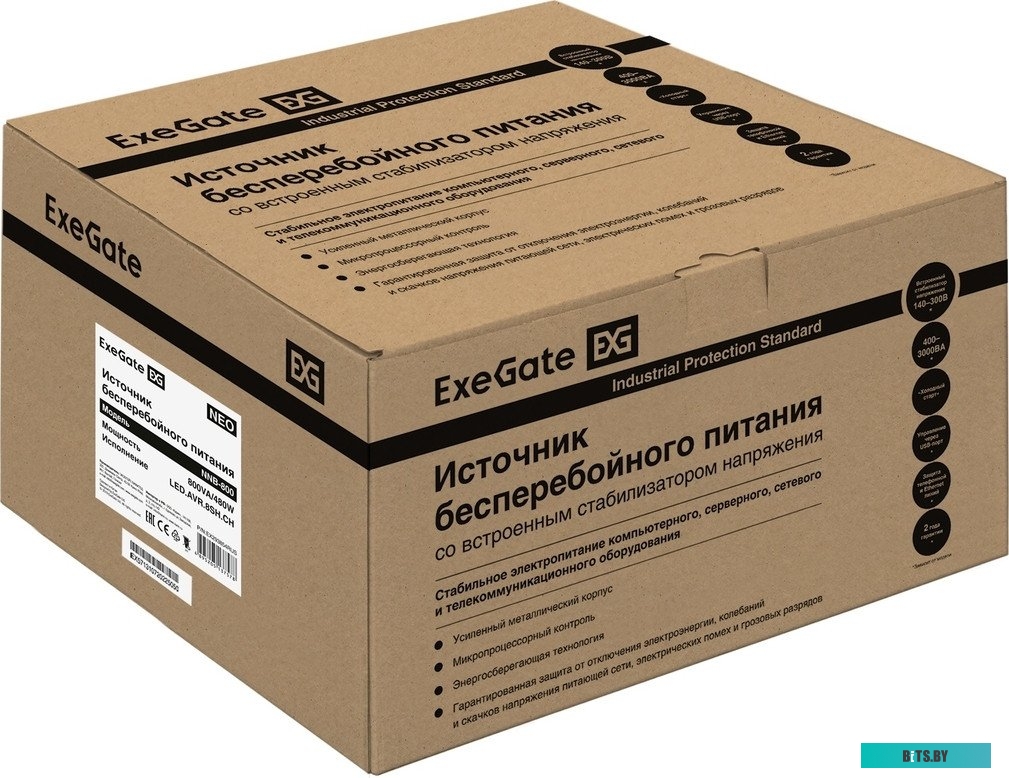 ИБП ExeGate ServerRM UNL-1000.LCD.AVR.2SH.3C13.USB.2U EX293850RUS