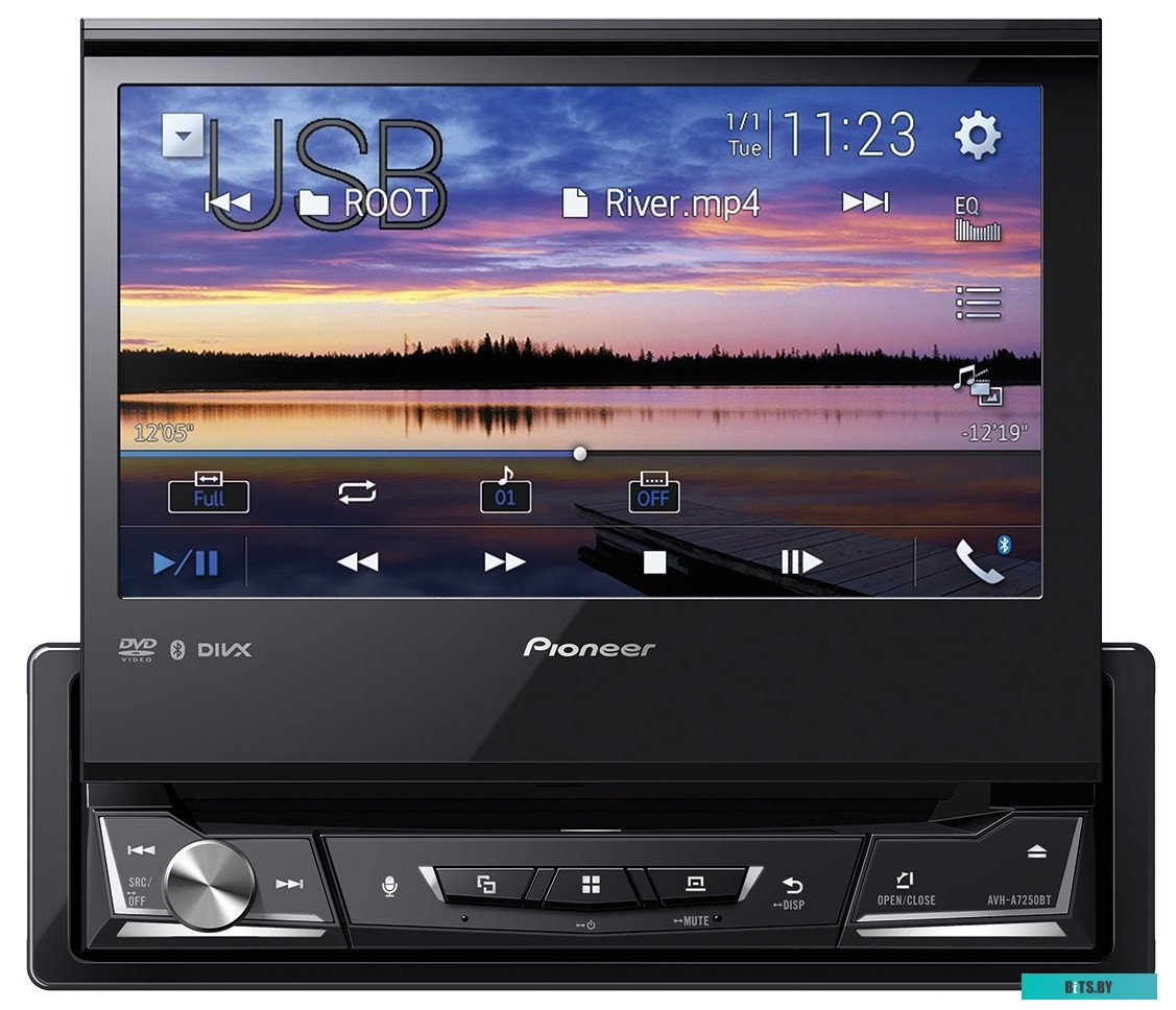 AVH-A7250BT Автомагнитола Pioneer AVH-A7250BT 1DIN 4x50Вт 7" ПДУ RDS