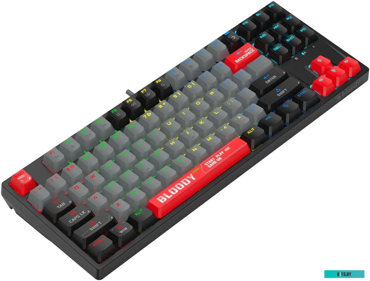 S87 USB ENERGY RED Клавиатура A4Tech Bloody S87 Energy механическая черный/красный USB for gamer LED (S87 USB ENERGY RED)
