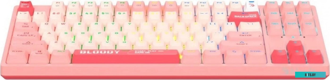 S87 USB  ENERGY PINK Клавиатура A4Tech Bloody S87 Energy механическая розовый USB for gamer LED (S87 USB ENERGY PINK)