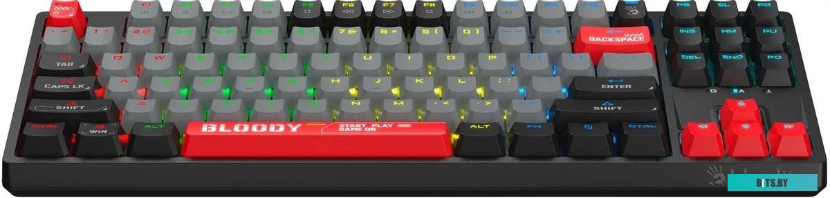 S87 USB ENERGY RED Клавиатура A4Tech Bloody S87 Energy механическая черный/красный USB for gamer LED (S87 USB ENERGY RED)