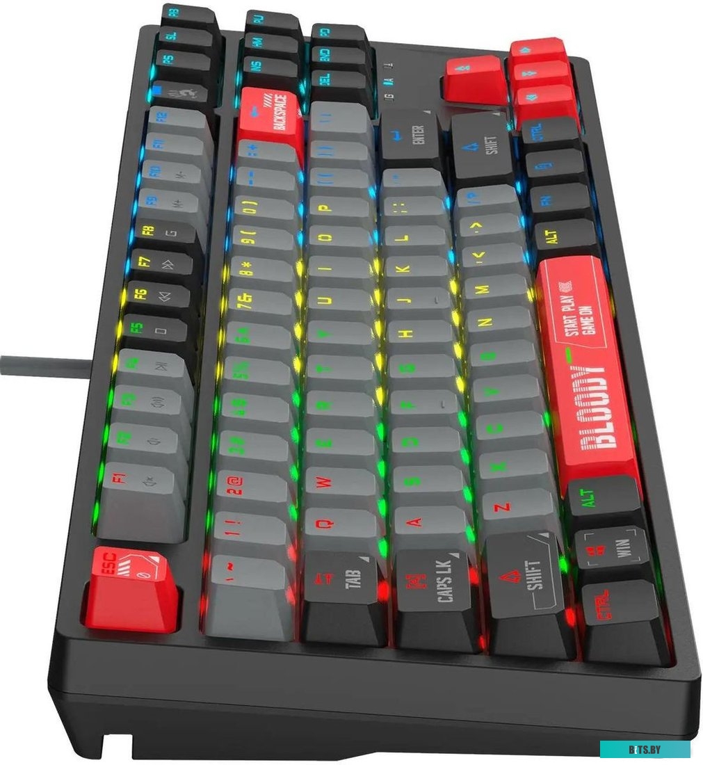 S87 USB ENERGY RED Клавиатура A4Tech Bloody S87 Energy механическая черный/красный USB for gamer LED (S87 USB ENERGY RED)