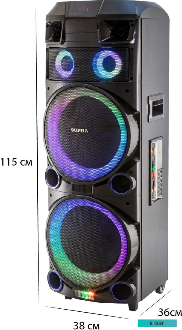 Минисистема Supra SMB-1000 черный 150Вт FM USB BT SD