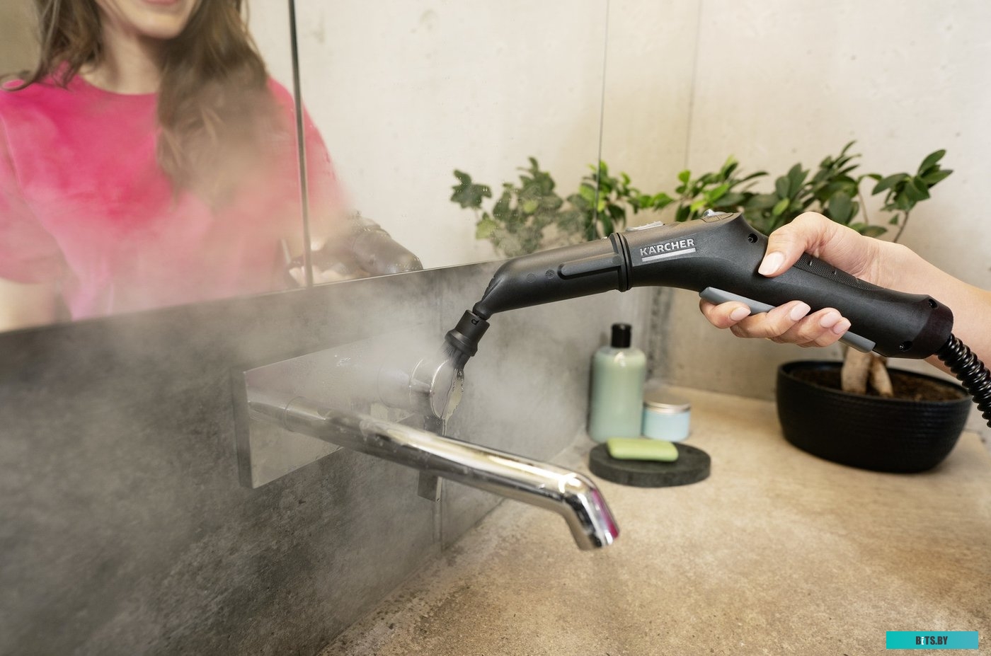 1.512-600.0 Пароочиститель напольный Karcher SC 2 EasyFix 1500Вт белый/черный