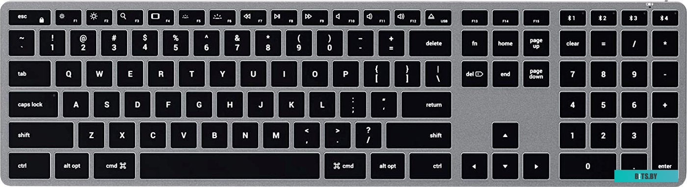 Клавиатура беспроводная Satechi Slim X3 Bluetooth Backlit Keyboard ST-BTSX3S-RU