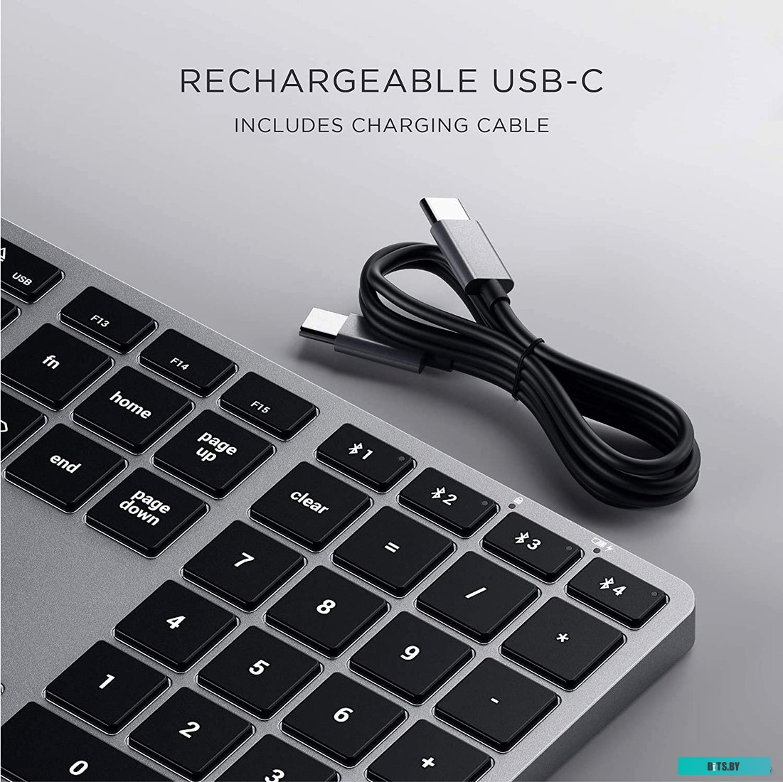 Клавиатура беспроводная Satechi Slim X3 Bluetooth Backlit Keyboard ST-BTSX3S-RU
