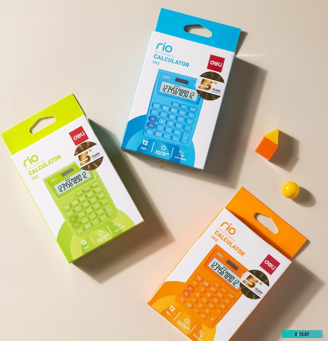 Калькулятор Настольный Deli E1122/OR