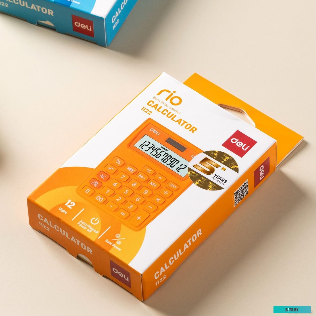Калькулятор Настольный Deli E1122/OR