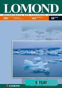 Фотобумага Lomond Матовая А4 205 г/кв.м. 50 листов (0102085)