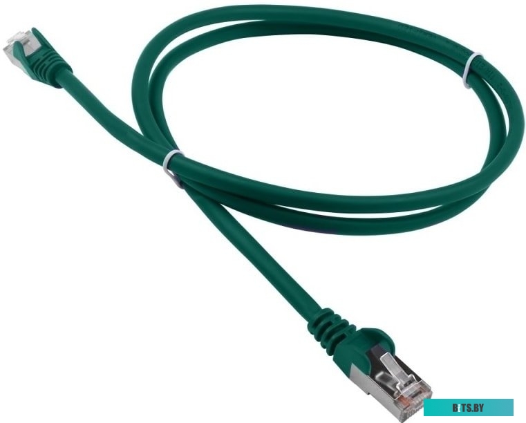 Патч-корд LANMASTER LSZH FTP кат.5e, 10 м, зеленый LAN-PC45/S5E-10-GN