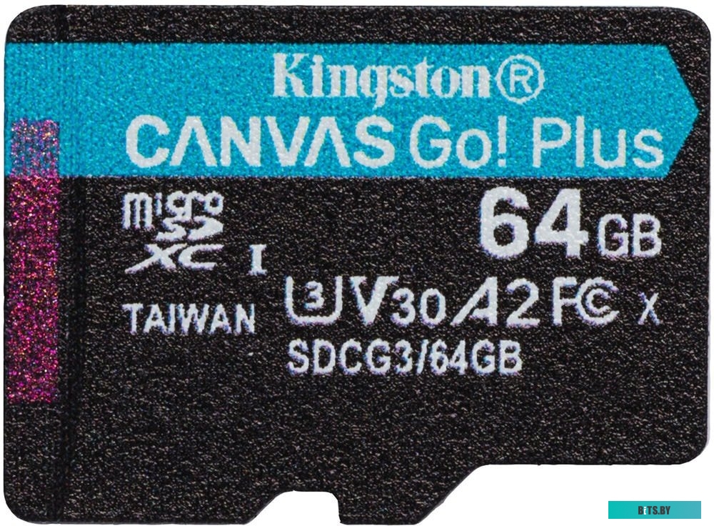 Карта памяти Kingston Canvas Go! Plus microSDXC 64GB <SDCG3/64GBSP>