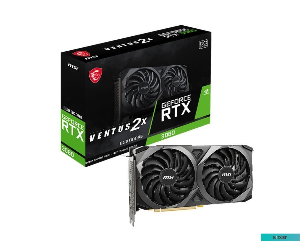 Видеокарта MSI GeForce RTX 3060 Ventus 2X 8G OC