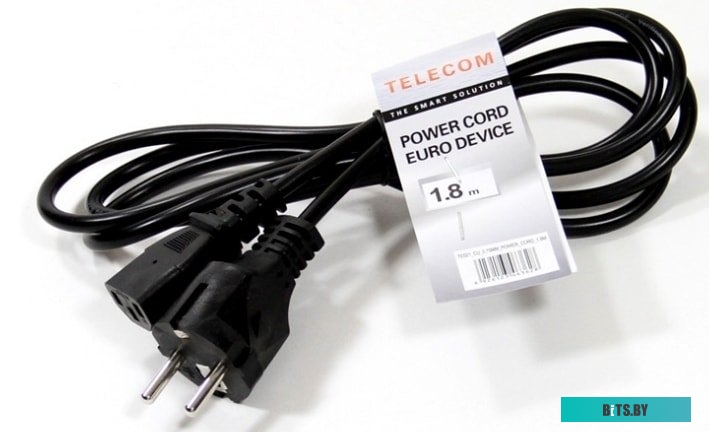 TE021DA-CU0.75-1.8M Сетевой шнур 220В - Системный блок 1,8м Telecom TE021DA-CU0.75-1.8M