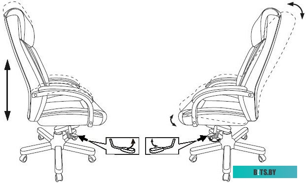 Офисное кресло (Стул) Бюрократ T-9922WALNUT/BLACK (черный)
