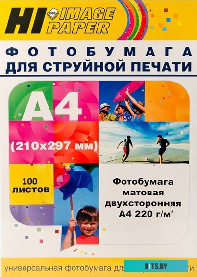 Фотобумага Hi-Black Hi-Image матовая двусторонняя А4, 220 г/м2, 100 л [A21101]