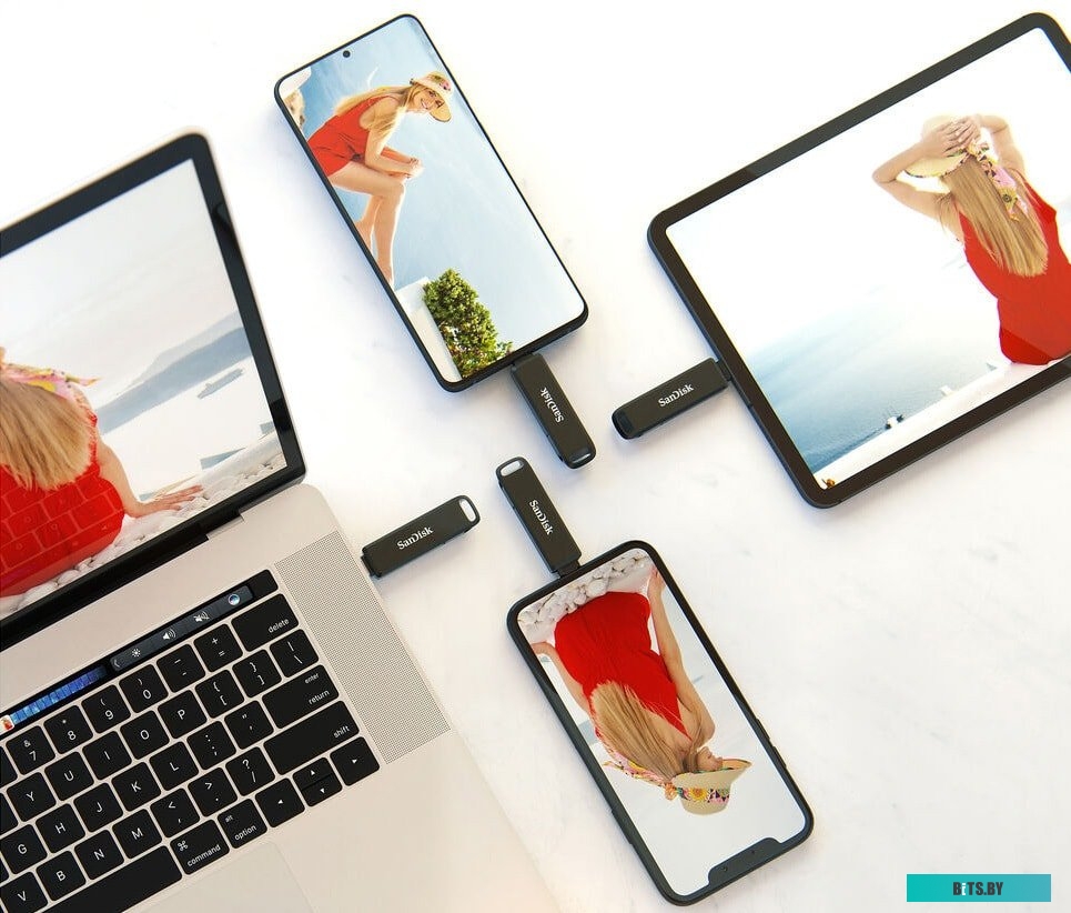 USB накопитель (Флешка) SanDisk iXpand Luxe 128GB <SDIX70N-128G-GN6NE>
